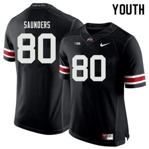 Youth Ohio State Buckeyes #80 C.J. Saunders Black Nike NCAA College Football Jersey Copuon XAM7644WM